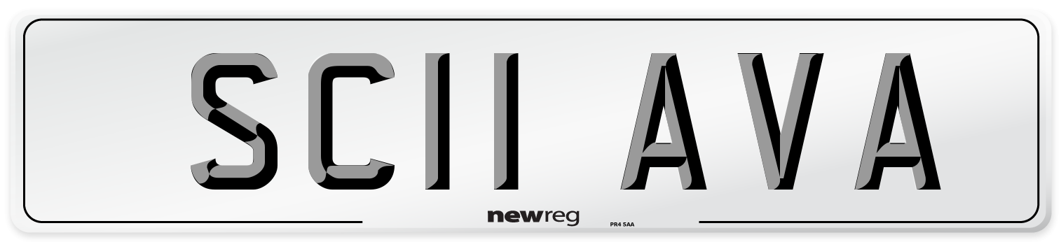 SC11 AVA Number Plate from New Reg